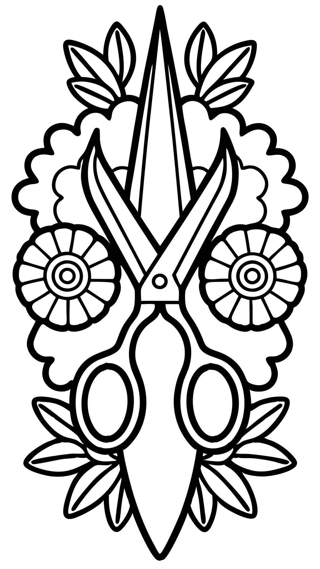 coloring pages of scissors